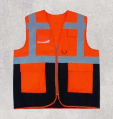 Turuncu Lacivert Mühendis Yeleği